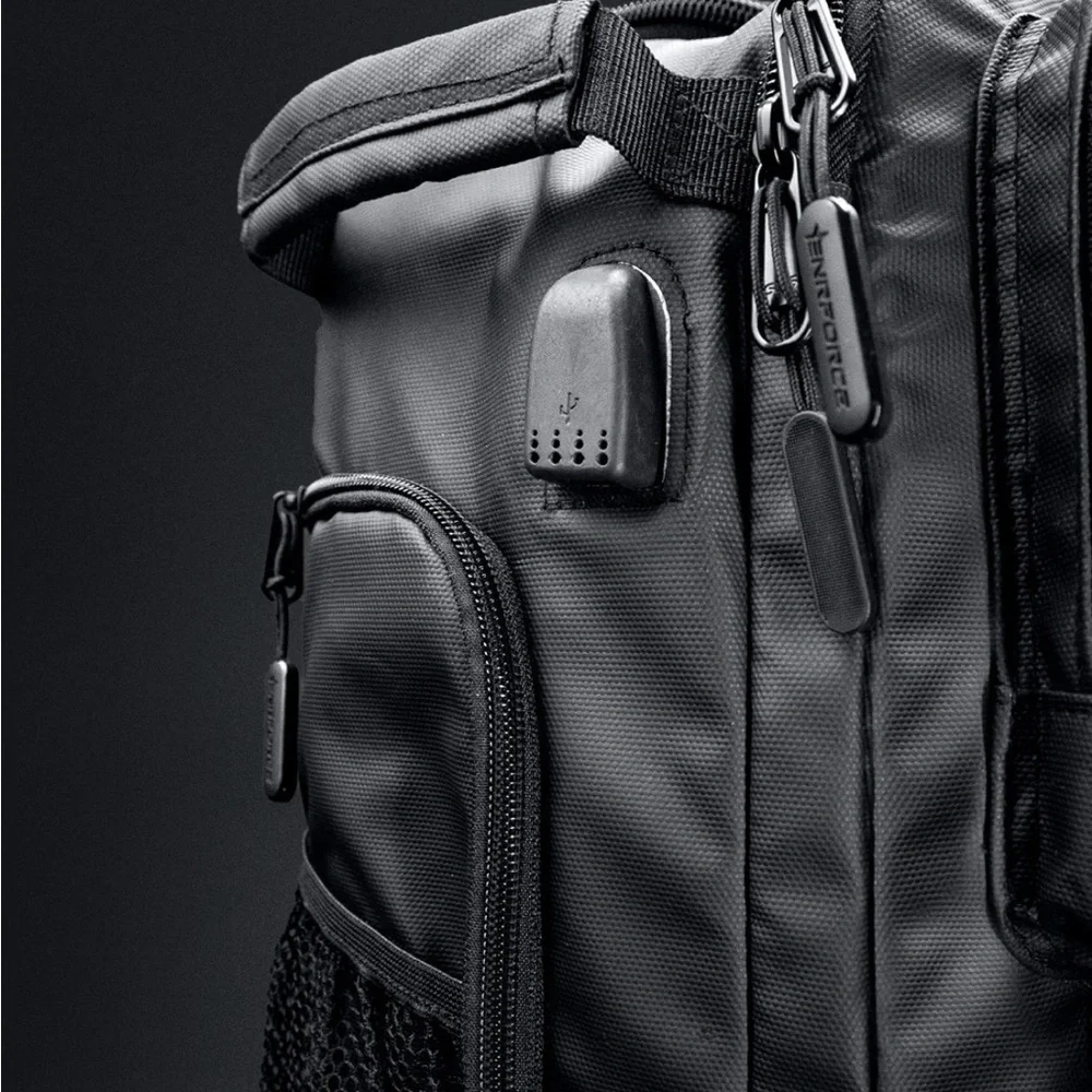 Black Versatile Travel Backpack - Picture 7 of 8